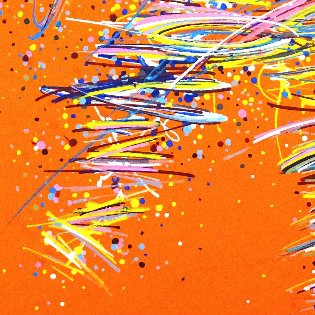 sans titre 
 2020-004. Peinture acrylique sur bois. 20 x 20 cm. 
2020 – Dominique Vial