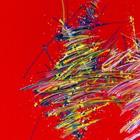 sans titre 
 2020-005. Peinture acrylique sur bois. 50 x 50 cm. 
2020 – Dominique Vial