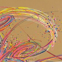 sans titre 
 2020-006. Peinture acrylique sur bois. 62 x 22 cm. 
2020 – Dominique Vial