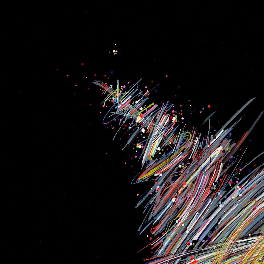 sans titre 
 2020-007. Peinture acrylique sur bois. 50 x 50 cm. 
2020 – Dominique Vial