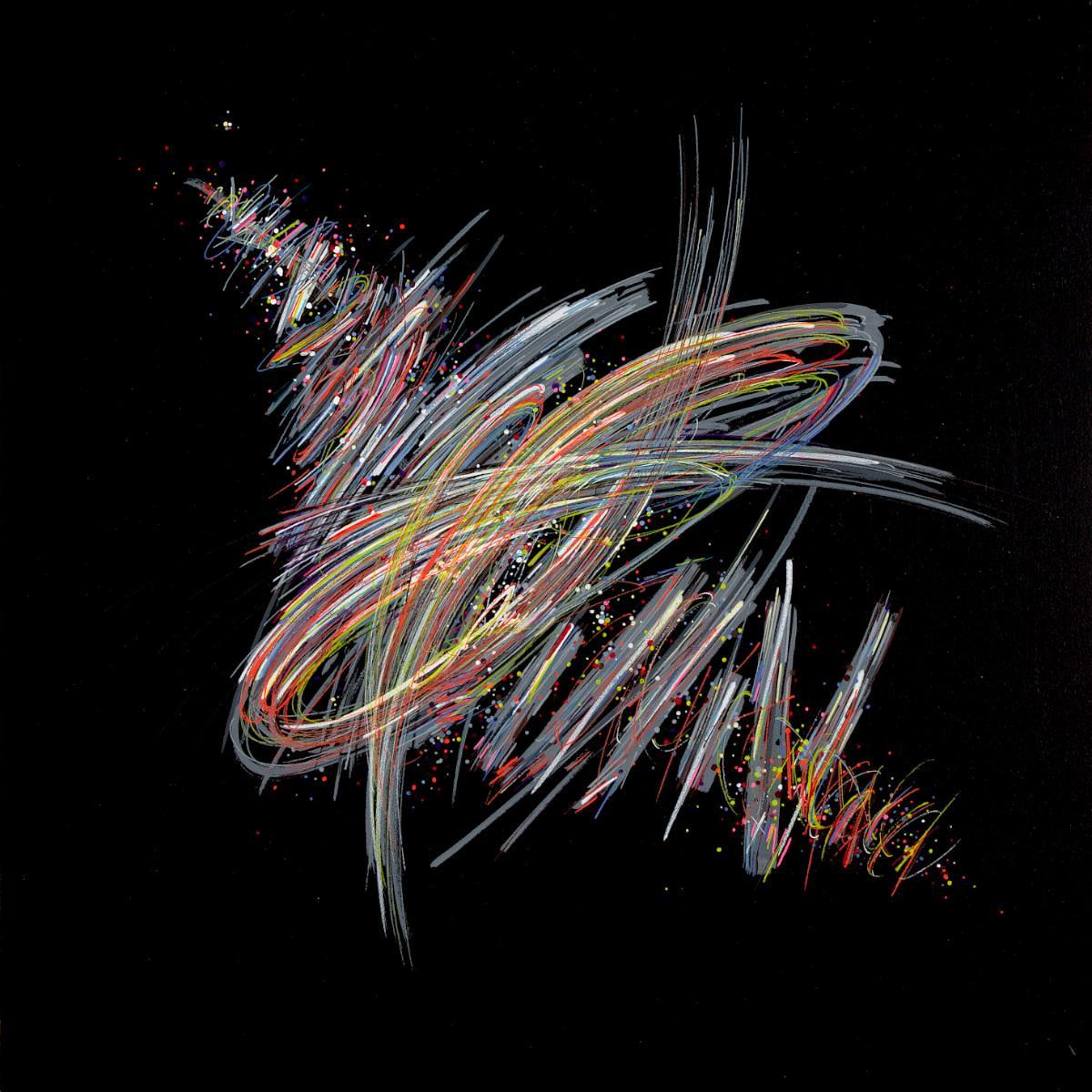 sans titre 
 2020-007. Peinture acrylique sur bois. 50 x 50 cm. 
2020 – Dominique Vial