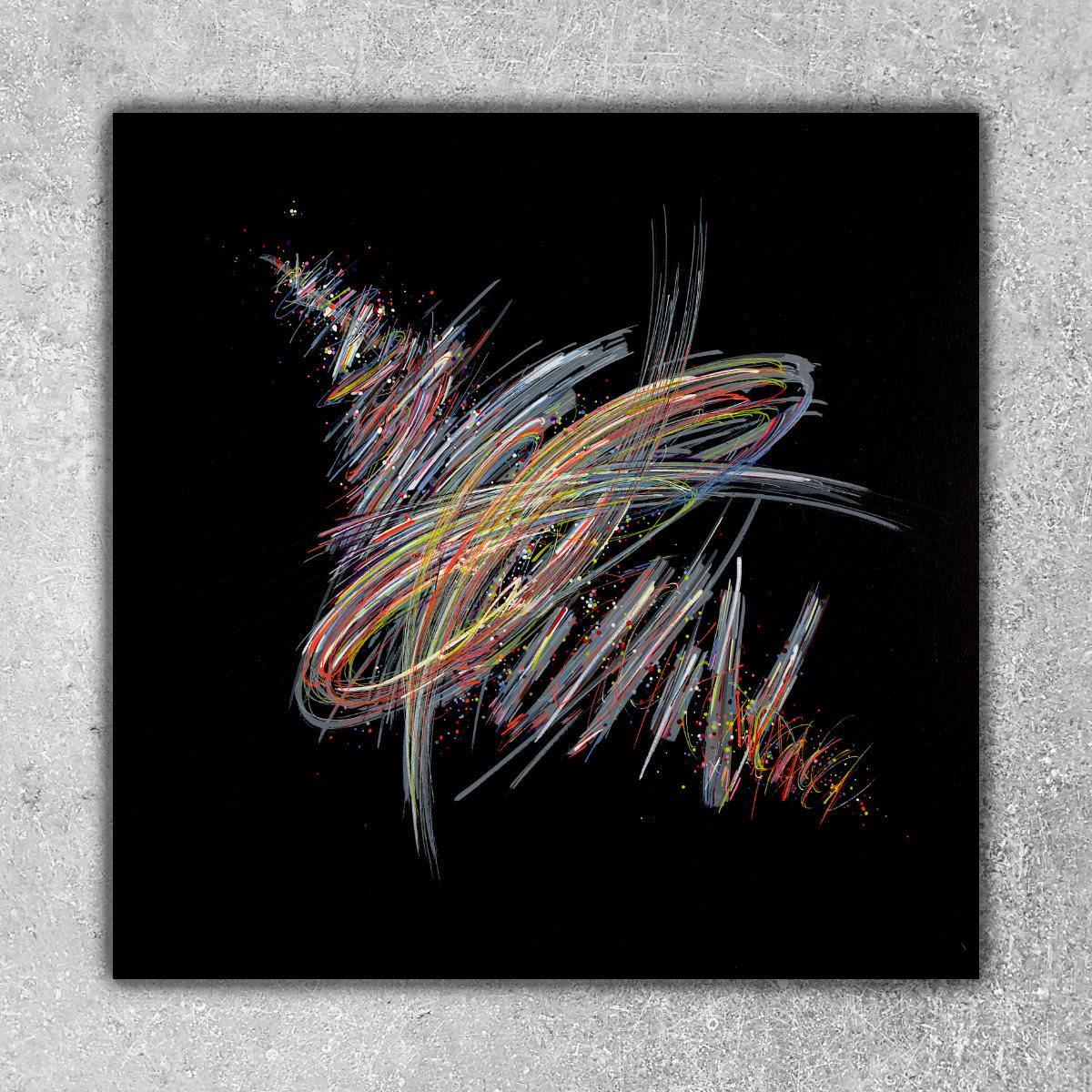 sans titre 
 2020-007. Peinture acrylique sur bois. 50 x 50 cm. 
2020 – Dominique Vial