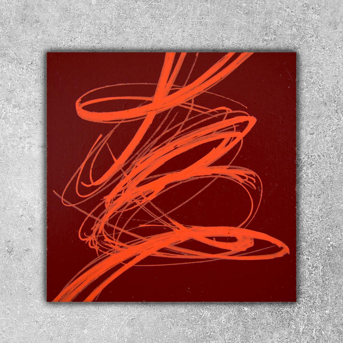 sans titre 
 2020-011. Peinture acrylique sur bois. 10 x 10 cm. 
2020 – Dominique Vial