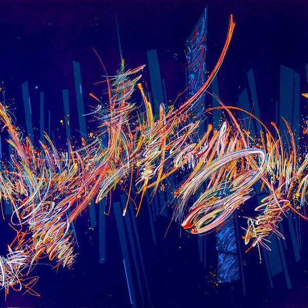 

sans titre
 
 2020-012 &ndash; Acrylique et encre &agrave; alcool sur bois &ndash; fond violet &ndash;  &ndash; 2020