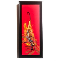 sans titre 
 2020-019. Acrylique et encres à alcool sur bois. 22 x 62 cm. 
2020 – Dominique Vial