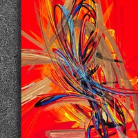 sans titre 
 2020-019. Acrylique et encres à alcool sur bois. 22 x 62 cm. 
2020 – Dominique Vial