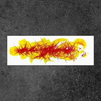 sans titre 
 2020-020. Acrylique sur bois. 40 x 13.7 cm. 
2020 – Dominique Vial