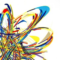 sans titre 
 2020-023. Acrylique et encres à alcool sur bois. 20 x 20 cm. 
2020 – Dominique Vial