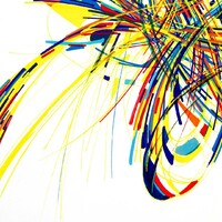 sans titre 
 2020-023. Acrylique et encres à alcool sur bois. 20 x 20 cm. 
2020 – Dominique Vial