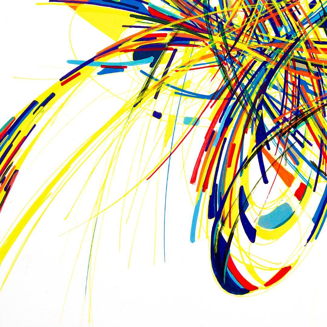 sans titre 
 2020-023. Acrylique et encres à alcool sur bois. 20 x 20 cm. 
2020 – Dominique Vial