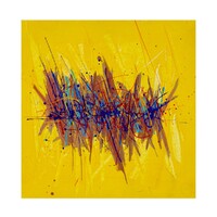 sans titre 
 2020-030. Acrylique, encres à alcool, émulsion vinylique sur bois. 20 x 20 cm. 
2020 – Dominique Vial