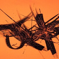 sans titre 
 2021-001. Acrylique et encre à alcool sur bois. 32 x 22 cm. 
2021 – Dominique Vial