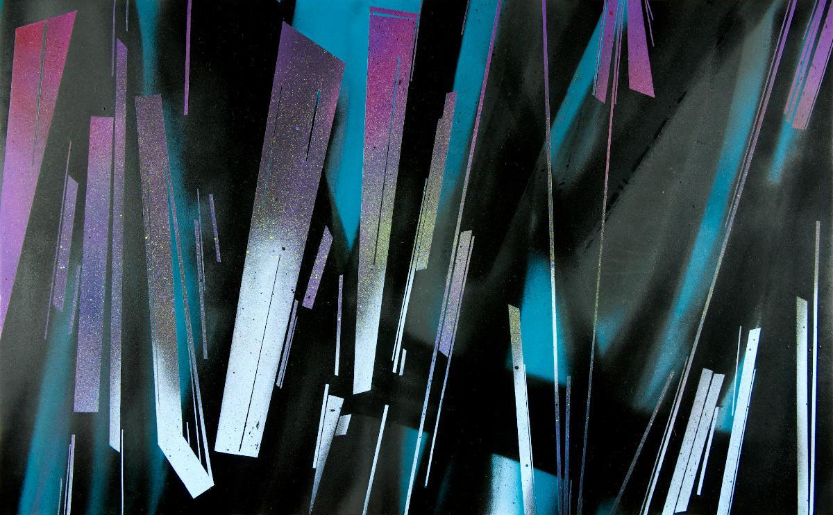 sans titre 
 2021-004. Acrylique sur bois. 81 x 50 cm. 
2021 – Dominique Vial