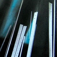 sans titre 
 2021-004. Acrylique sur bois. 81 x 50 cm. 
2021 – Dominique Vial