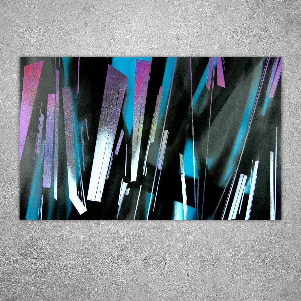 sans titre 
 2021-004. Acrylique sur bois. 81 x 50 cm. 
2021 – Dominique Vial