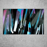 sans titre 
 2021-004. Acrylique sur bois. 81 x 50 cm. 
2021 – Dominique Vial