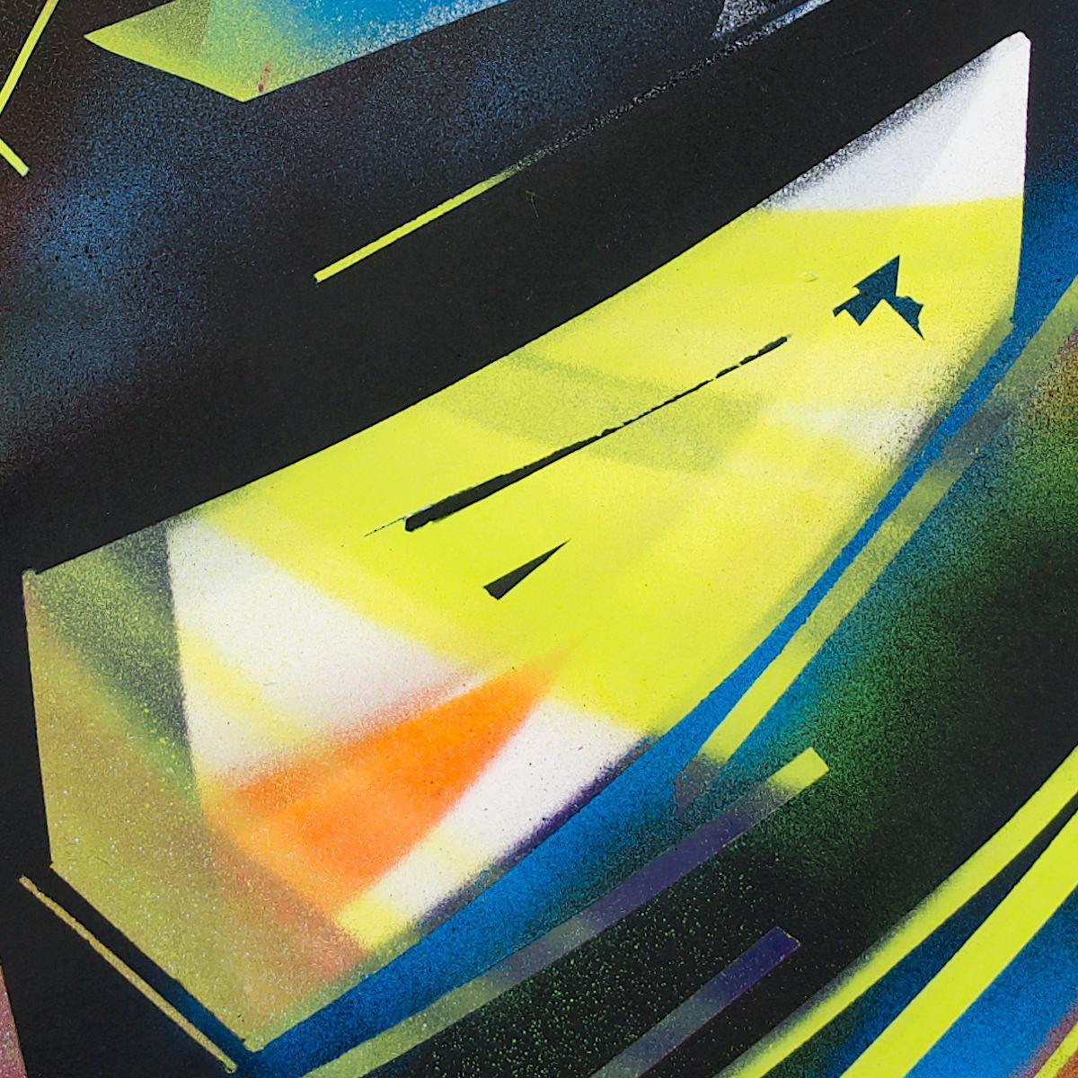 sans titre 
 2021-005. Acrylique sur bois. 80 x 50 cm. 
2021 – Dominique Vial