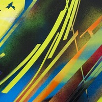 sans titre 
 2021-005. Acrylique sur bois. 80 x 50 cm. 
2021 – Dominique Vial