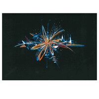 sans titre 
 2022-003. Acryliques et encres à alcool sur papier Molotow. 29.7 x 21 cm. 
2022 – Dominique Vial