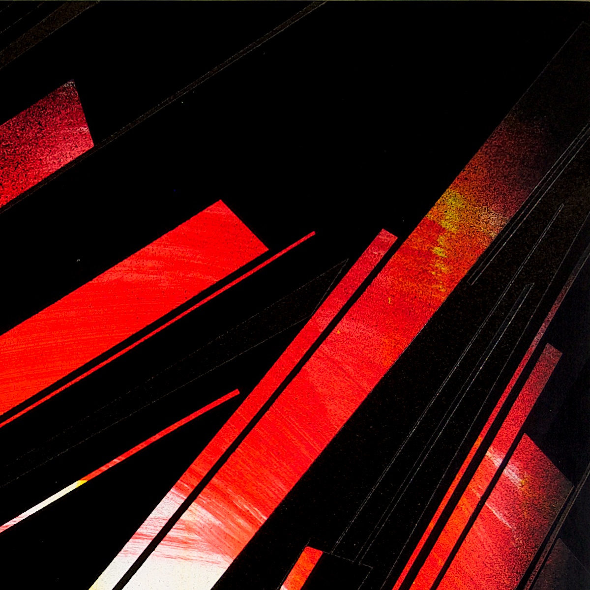 sans titre 
 2023-001. Acrylique et émulsion vinylique sur bois. 90 x 90 cm. 
2023 – Dominique Vial