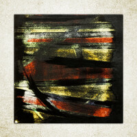 sans titre 
 2023-002. Acrylique et émulsion vinylique sur bois. 40 x 40 cm. 
2023 – Dominique Vial