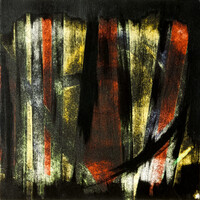 sans titre 
 2023-002. Acrylique et émulsion vinylique sur bois. 40 x 40 cm. 
2023 – Dominique Vial