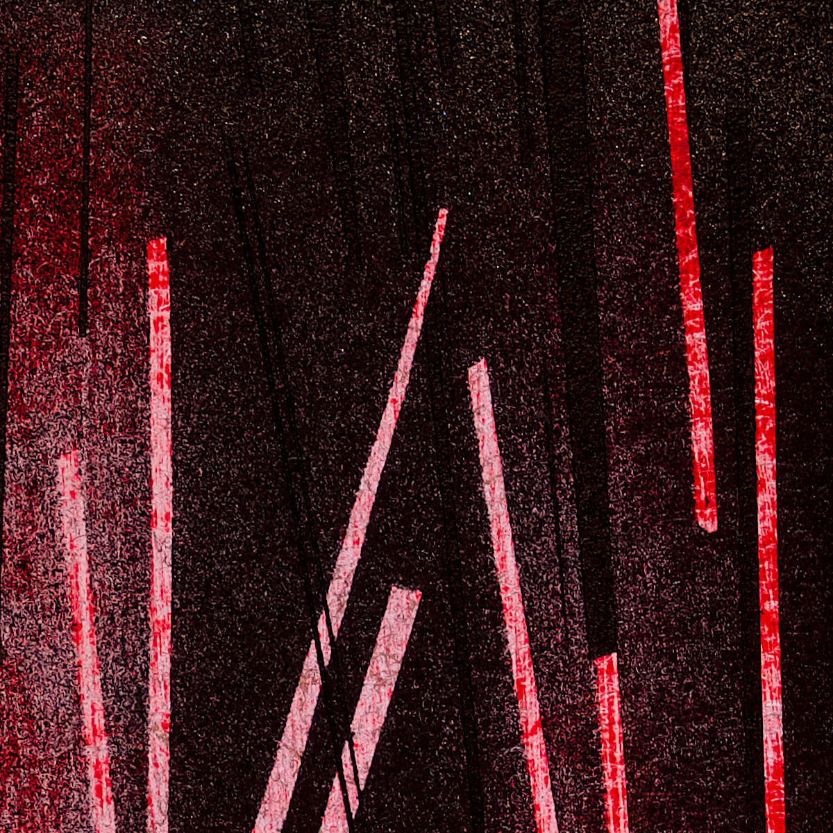 sans titre 
 2023-004. Acrylique et encres à alcool sur bois. 20 x 20 cm. 
2023 – Dominique Vial