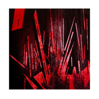 sans titre 
 2023-004. Acrylique et encres à alcool sur bois. 20 x 20 cm. 
2023 – Dominique Vial