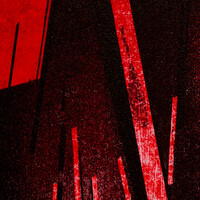 sans titre 
 2023-004. Acrylique et encres à alcool sur bois. 20 x 20 cm. 
2023 – Dominique Vial