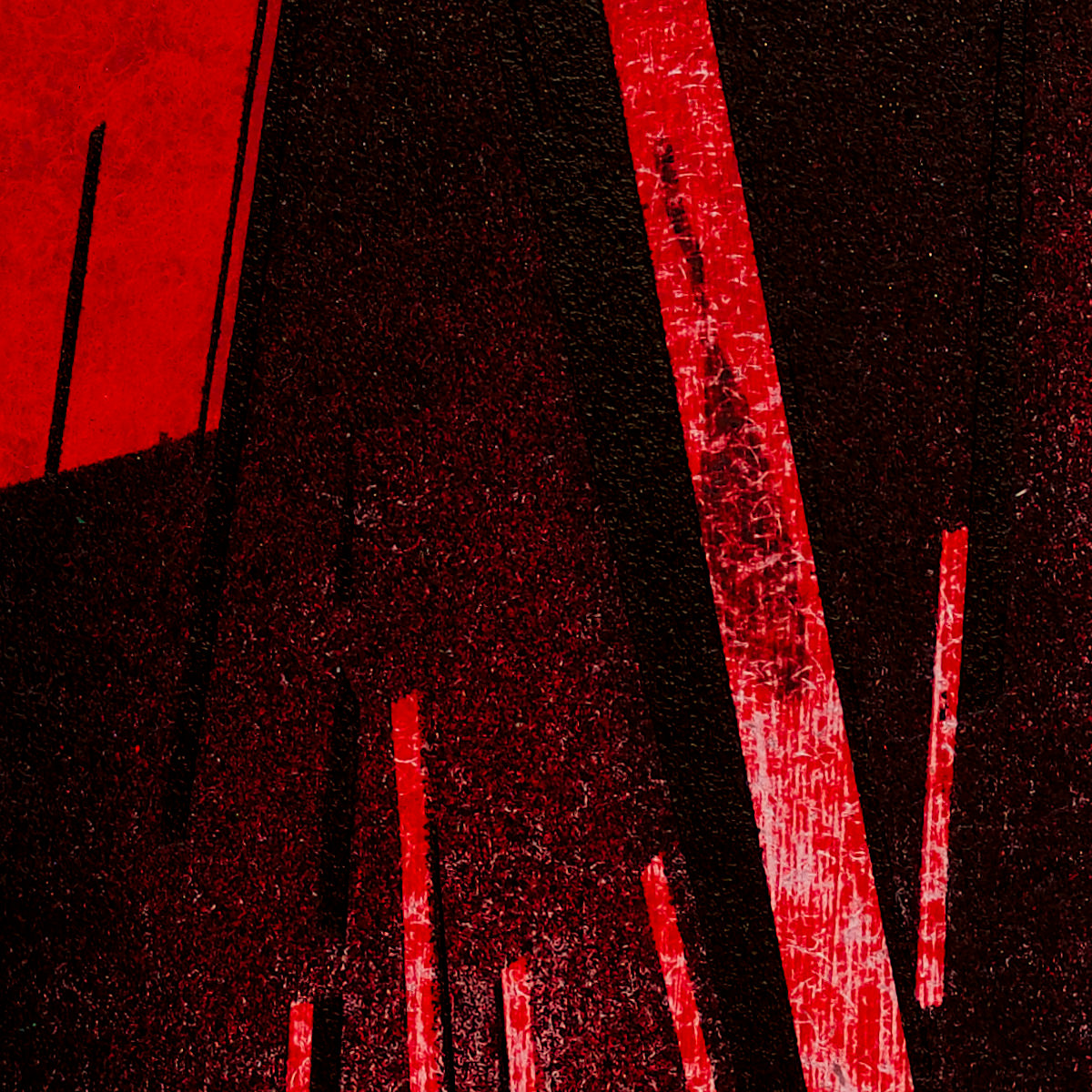 sans titre 
 2023-004. Acrylique et encres à alcool sur bois. 20 x 20 cm. 
2023 – Dominique Vial