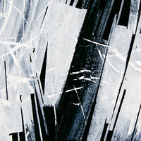 sans titre 
 2023-005. Acrylique et encres à alcool sur bois. 20 x 20 cm. 
2023 – Dominique Vial