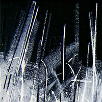 sans titre 
 2023-005. Acrylique et encres à alcool sur bois. 20 x 20 cm. 
2023 – Dominique Vial