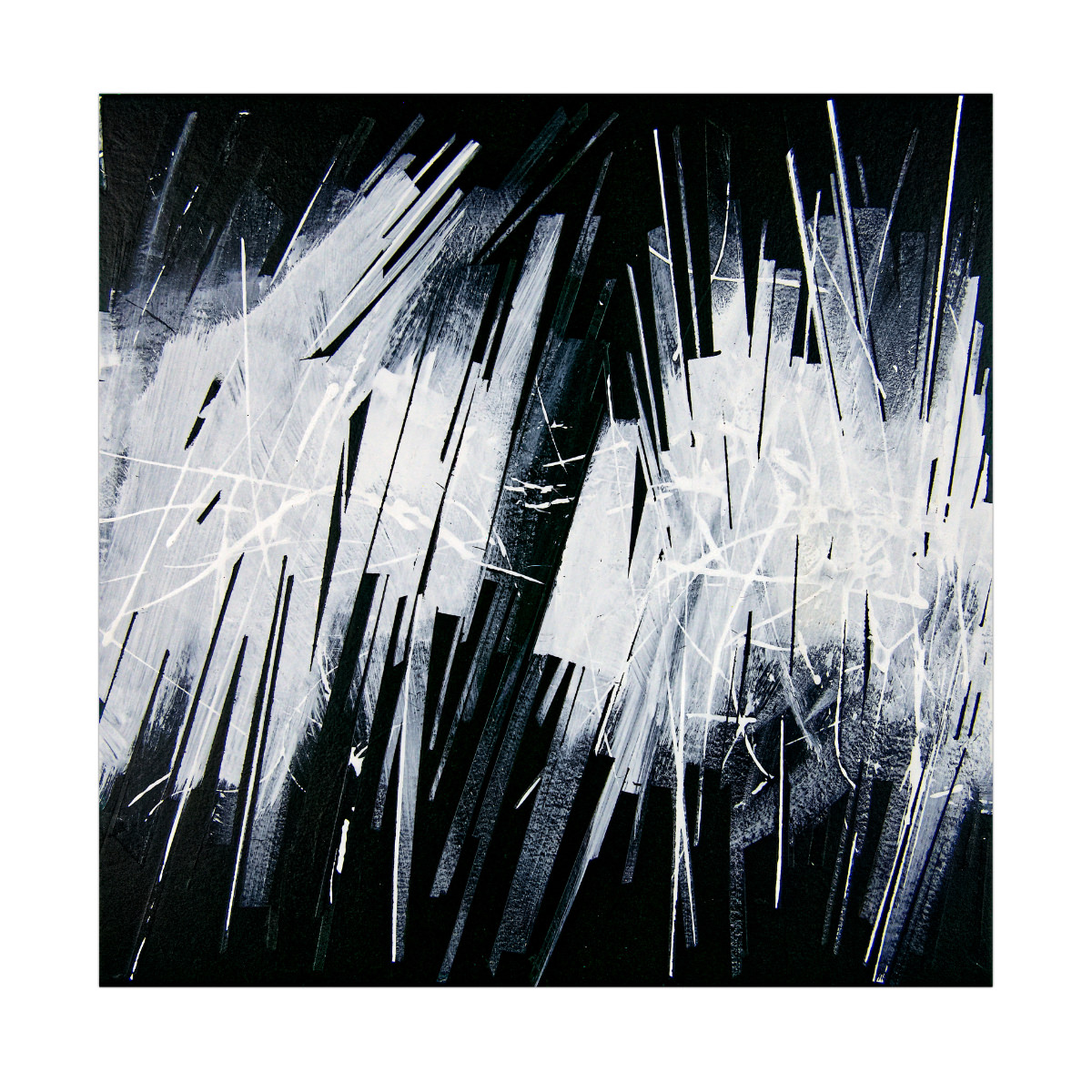 sans titre 
 2023-005. Acrylique et encres à alcool sur bois. 20 x 20 cm. 
2023 – Dominique Vial