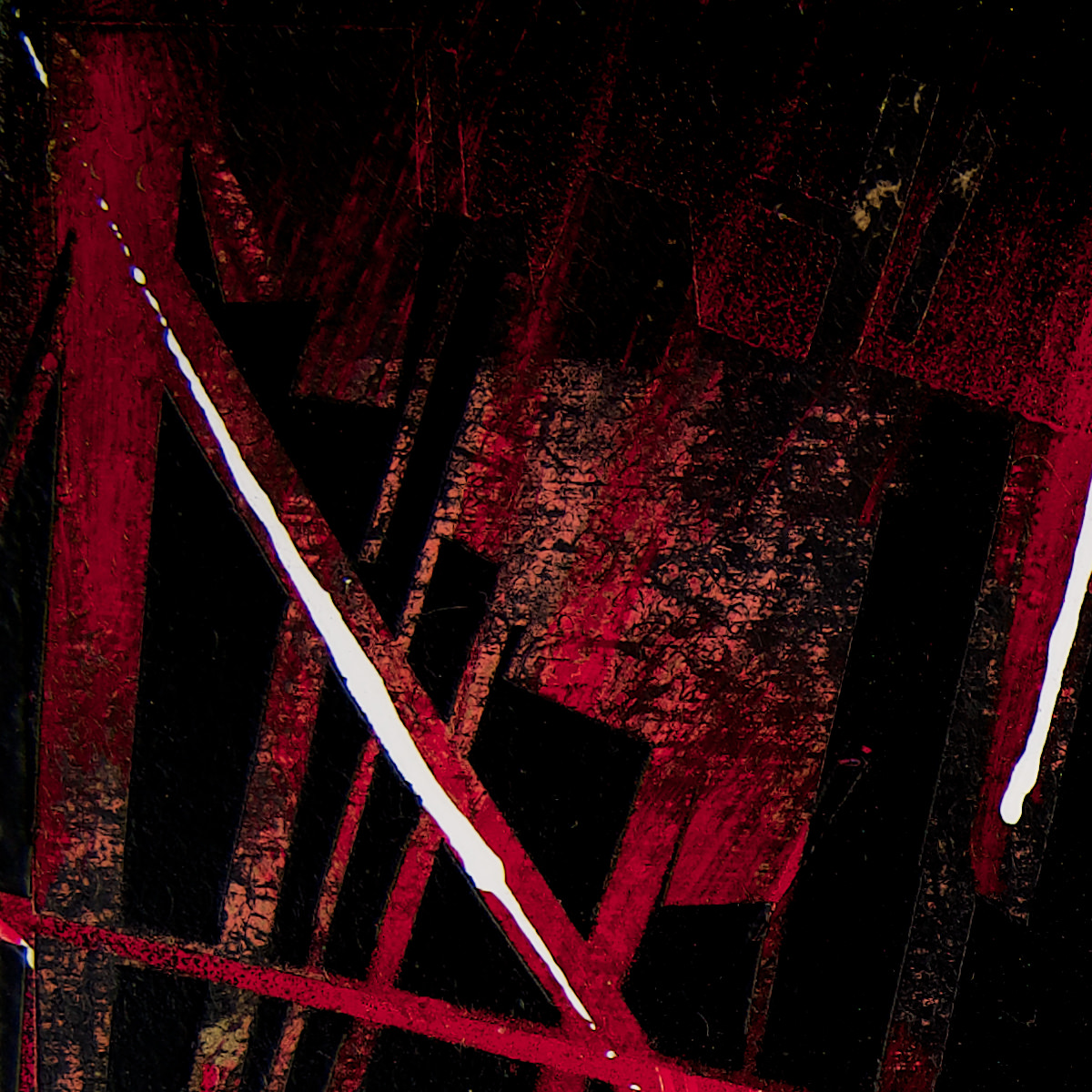 sans titre 
 2023-007. Acrylique et encres à alcool sur bois. 20 x 20 cm. 
2023 – Dominique Vial