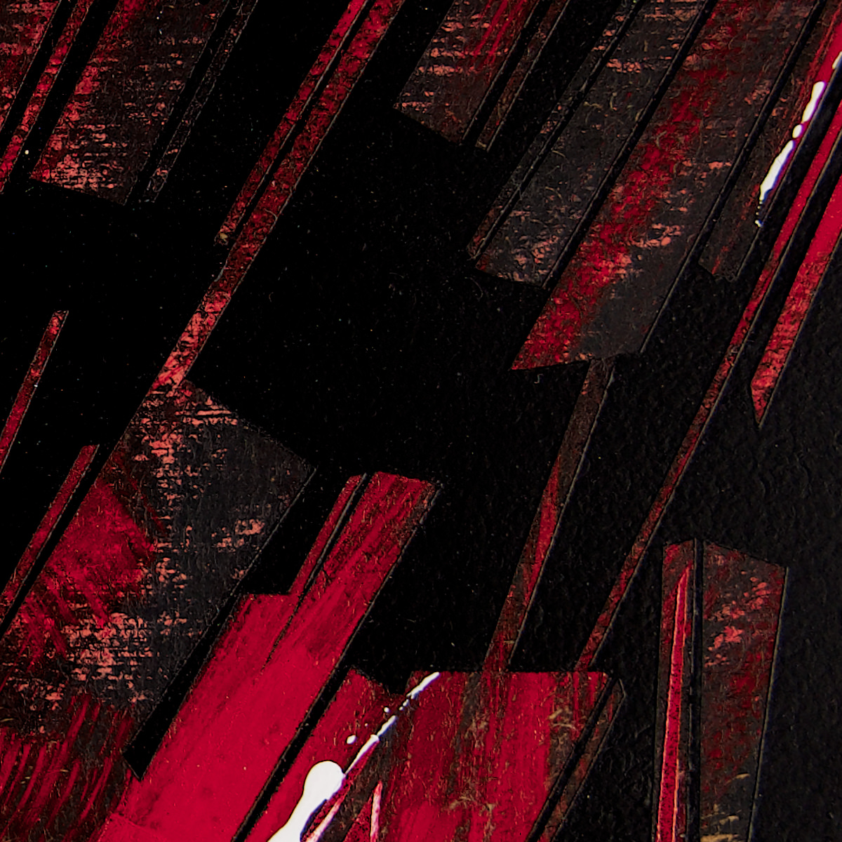 sans titre 
 2023-007. Acrylique et encres à alcool sur bois. 20 x 20 cm. 
2023 – Dominique Vial