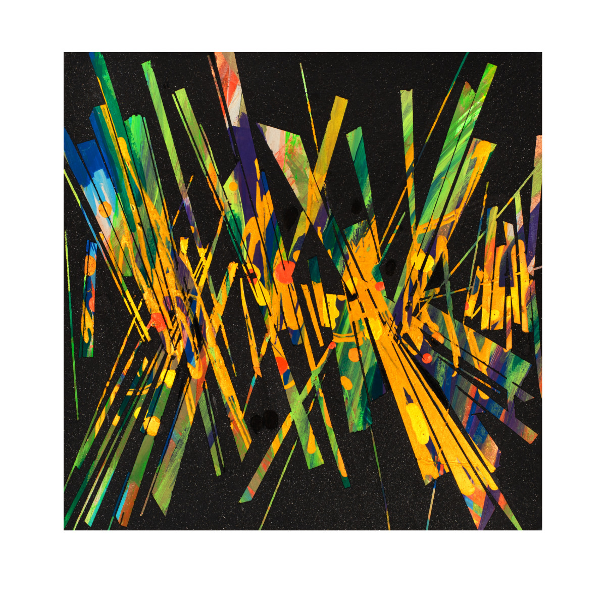 sans titre 
 2023-009. Acryliques, encres à alcool, émulsion vinylique sur bois. 20 x 20 cm. 
2023 – Dominique Vial