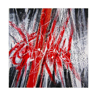 sans titre 
 2023-014. Acrylique, encre à alcool, encre solide sur bois. 20 x 20 cm. 
2023 – Dominique Vial