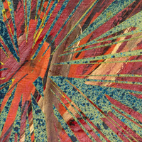 sans titre 
 2023-015. Acrylique, encre à alcool, encre solide et émulsion vinylique sur bois. 20 x 20 cm. 
2023 – Dominique Vial