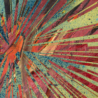 sans titre 
 2023-015. Acrylique, encre à alcool, encre solide et émulsion vinylique sur bois. 20 x 20 cm. 
2023 – Dominique Vial