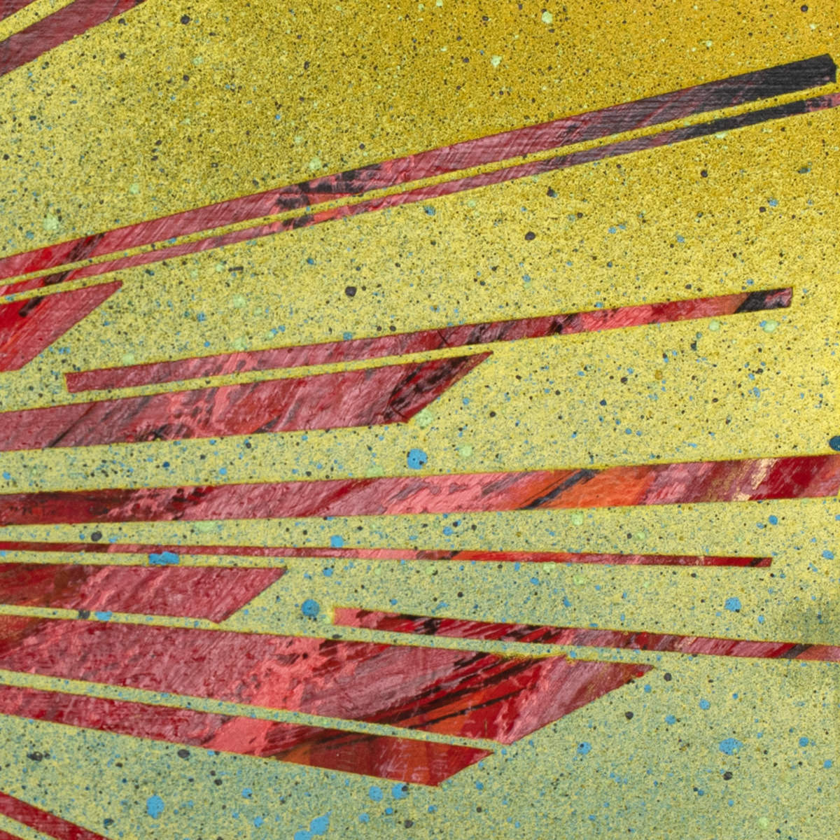 sans titre 
 2023-015. Acrylique, encre à alcool, encre solide et émulsion vinylique sur bois. 20 x 20 cm. 
2023 – Dominique Vial