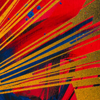 sans titre 
 2023-020. Acrylique et encres à alcool sur bois. 20 x 20 cm. 
2023 – Dominique Vial