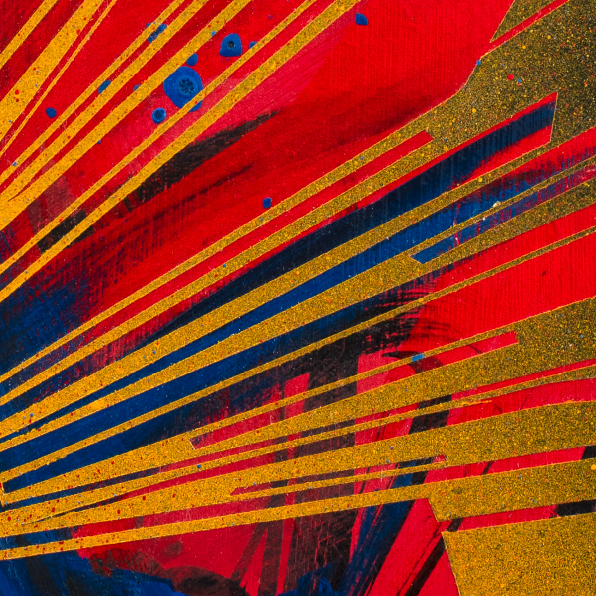 sans titre 
 2023-020. Acrylique et encres à alcool sur bois. 20 x 20 cm. 
2023 – Dominique Vial