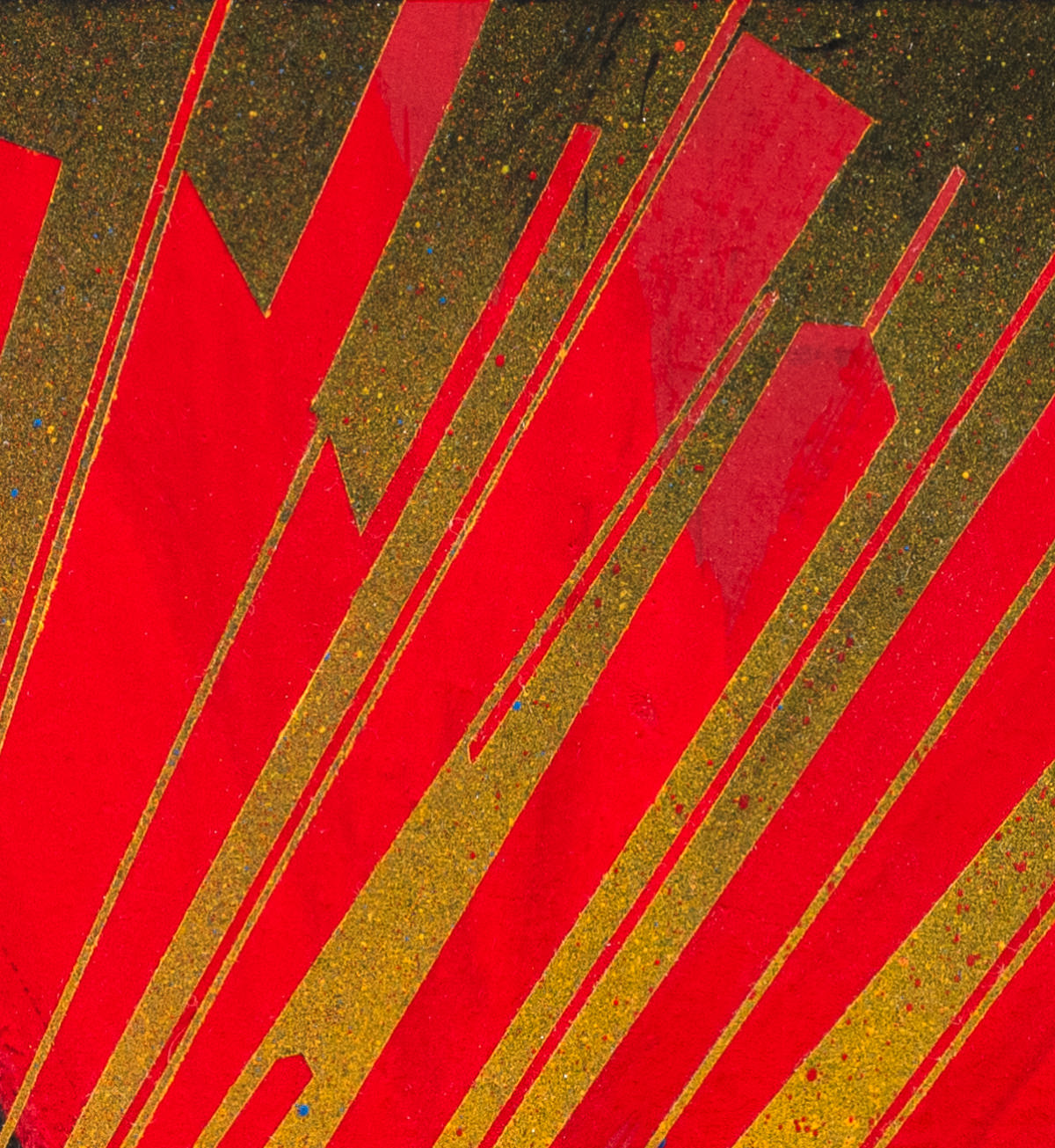 sans titre 
 2023-020. Acrylique et encres à alcool sur bois. 20 x 20 cm. 
2023 – Dominique Vial