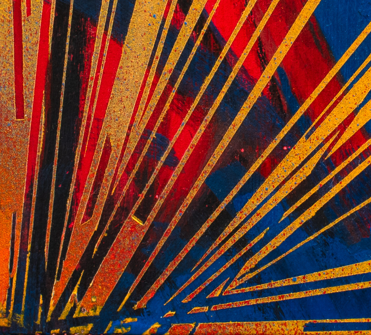 sans titre 
 2023-020. Acrylique et encres à alcool sur bois. 20 x 20 cm. 
2023 – Dominique Vial