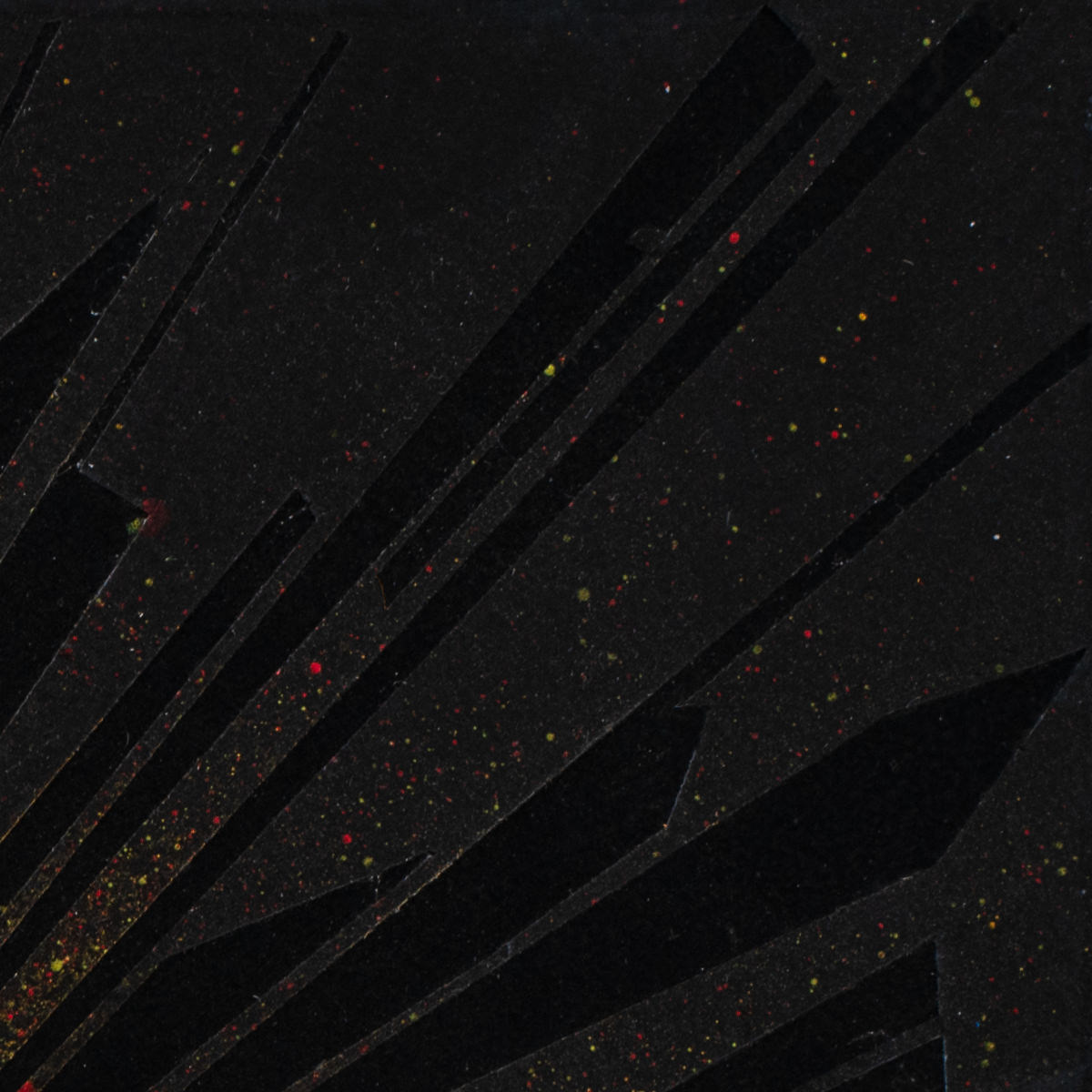 sans titre 
 2023-021. Acrylique, encres à alcool, aquarelle sur bois. 20 x 20 cm. 
2023 – Dominique Vial