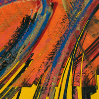 sans titre 
 2023-022. Acrylique et encres à alcool sur bois. 20 x 20 cm. 
2023 – Dominique Vial