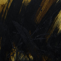 sans titre 
 2023-025. Acrylique, encre à alcool, encre à base de goudron et résine sur bois. 54 x 26 cm. 
2023 – Dominique Vial