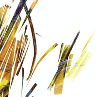 sans titre 
 2024-01. Acrylique, encres à alcool et émulsion vinylique sur bois. 80 x 40 cm. 
2024 – Dominique Vial