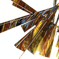 sans titre 
 2024-01. Acrylique, encres à alcool et émulsion vinylique sur bois. 80 x 40 cm. 
2024 – Dominique Vial