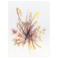 sans titre 
 2024-03. Bic, encre pigmentée et encre solidifiée sur papier huile Figueras Canson. 24 x 33 cm. 
2024 – Dominique Vial